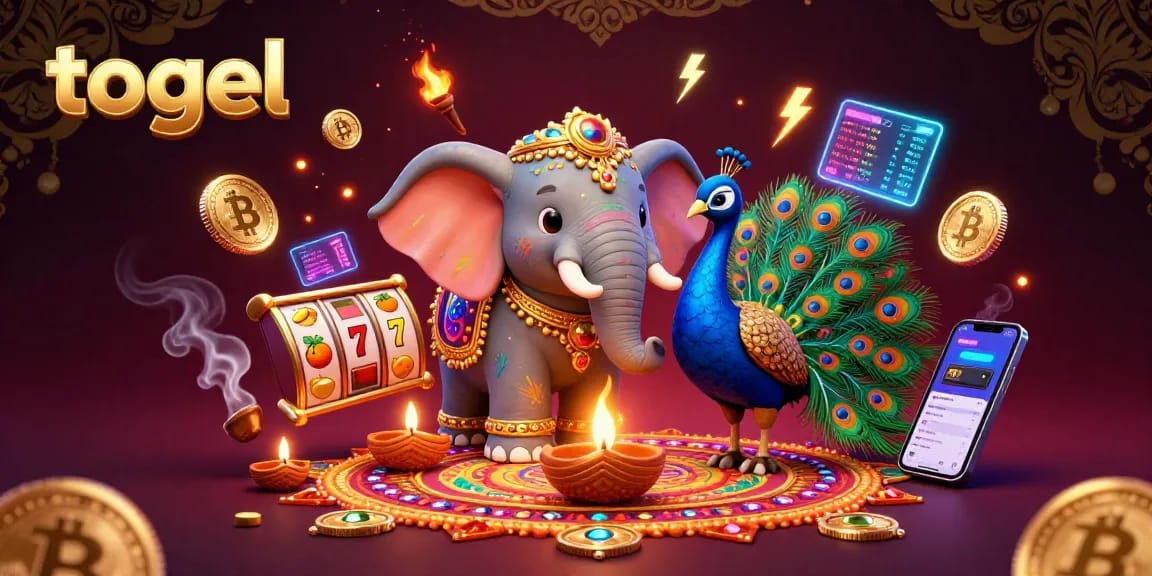 Engage with togel today amidst vibrant Diwali-themed 3D elements and dynamic gambling visuals.