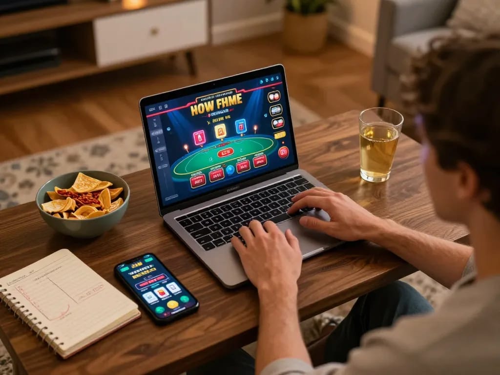 Player enjoying blackjack at nhà cái 88aa with engaging live dealer experience from home.