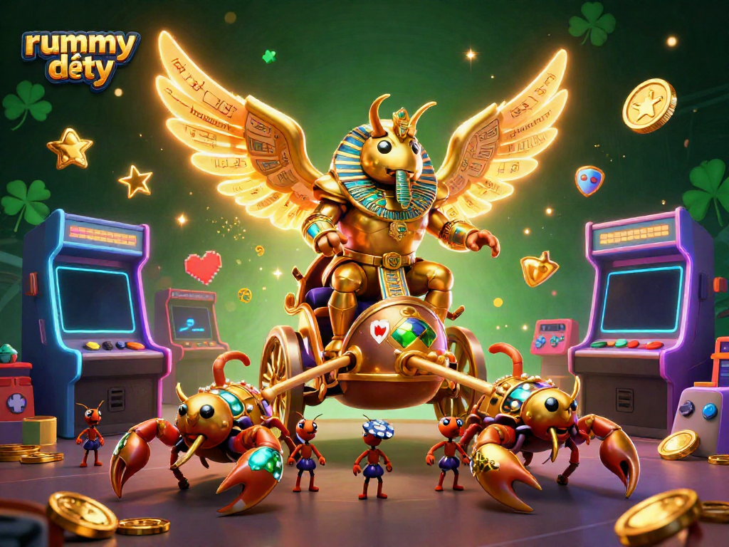 Permainan Rummy Deity yang mengasyikkan dengan karakter mengesankan dan elemen kasino.