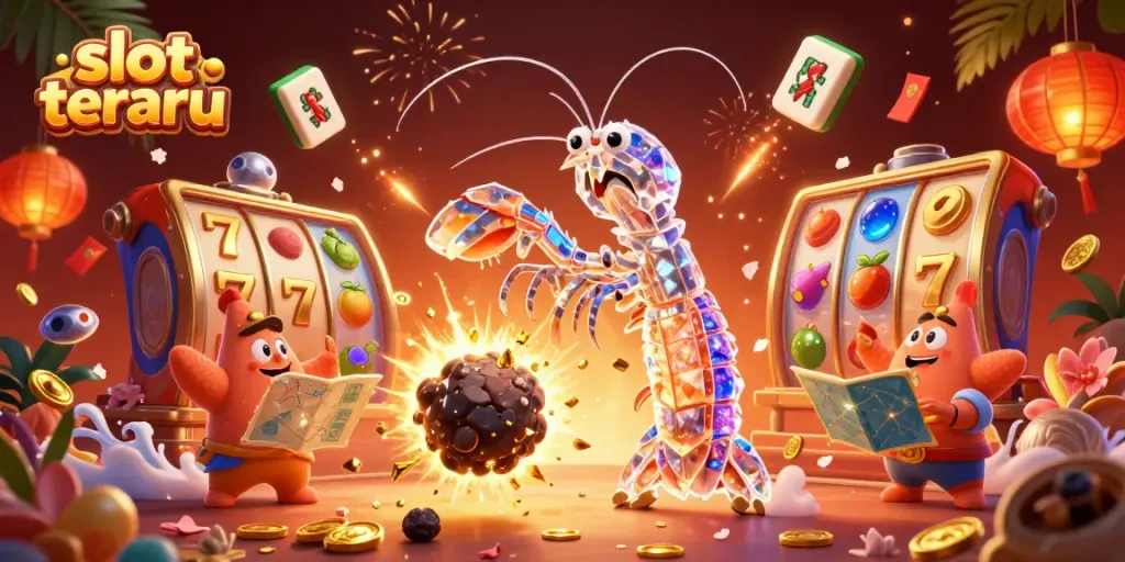 Gali kemenangan dalam slot terbaru dengan pemandangan penuh gemerlap dan karakter menarik.
