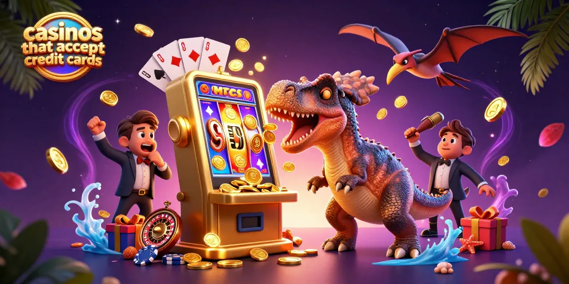 Experience exciting gameplay at casinos that accept credit cards, featuring vibrant slot action and golden winnings.