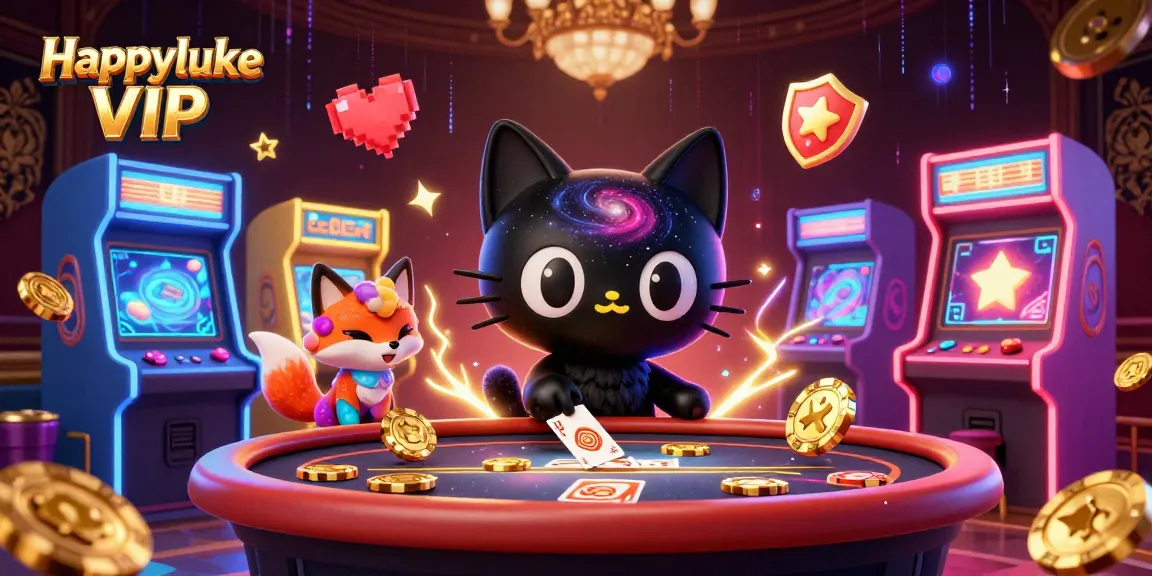 คาแรคเตอร์ Happyluke VIP ที่ดึงดูดการเล่นเกมคาสิโนมาอย่างมีเสน่ห์ในภาพ 3D