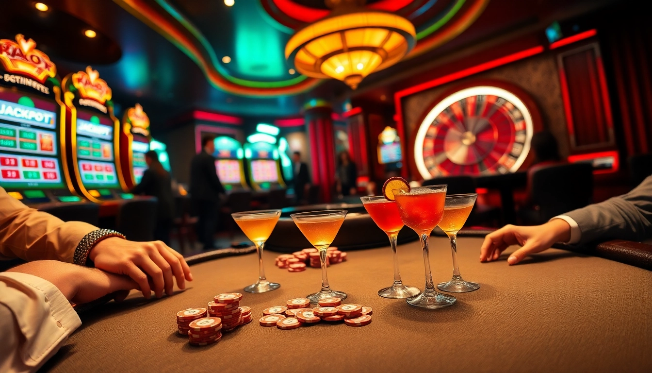 Experience the excitement of high-stakes action at ok365pp casino tables with players engaged in intense gameplay.