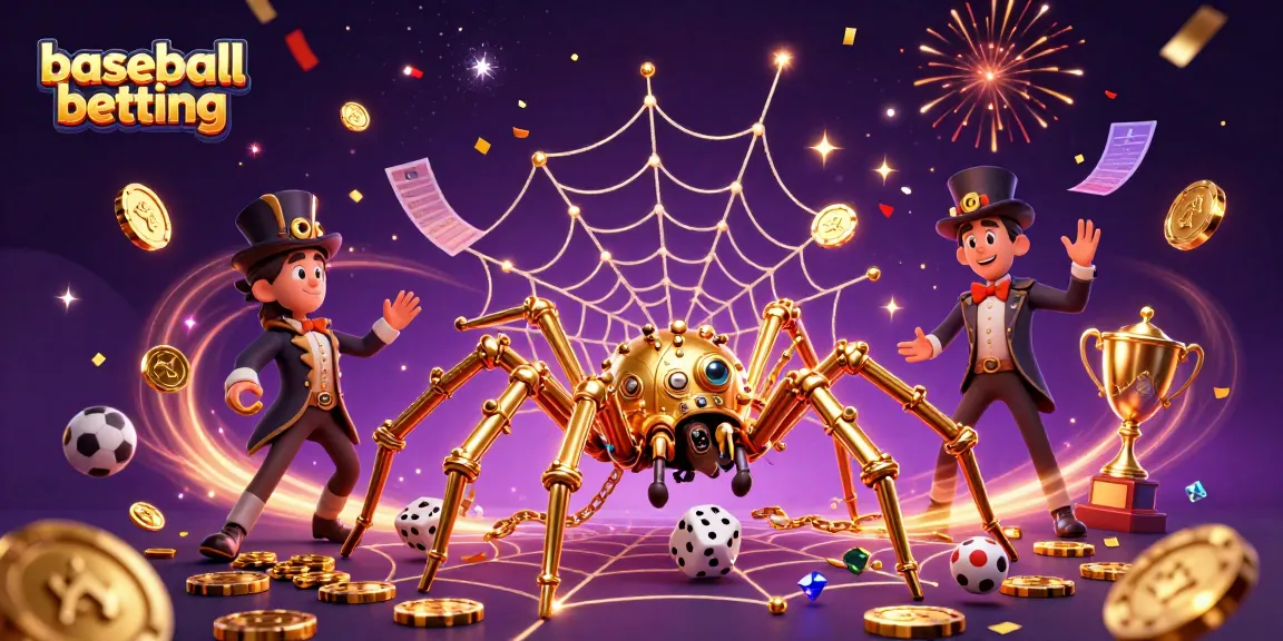 Experience the excitement of baseball betting with a vibrant 3D illustration full of action and energy.