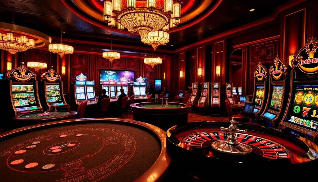 Experience the luxury of Clube VIP HHBET with elegant casino tables and high-stakes excitement.