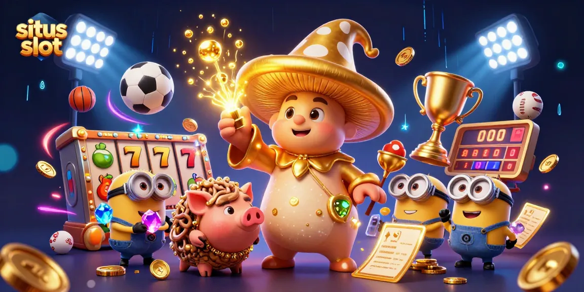 Mengakses situs slot dengan jackpot berkilau dan penyihir ajaib dalam permainan kasino yang menarik.