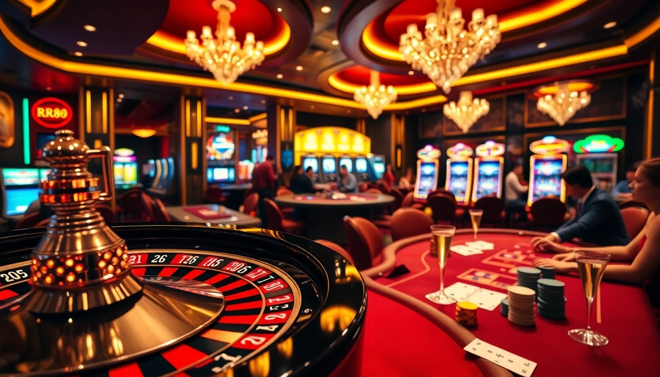 Vivez des moments palpitants chez RR88 avec des tables de poker, des machines à sous et une ambiance luxueuse.