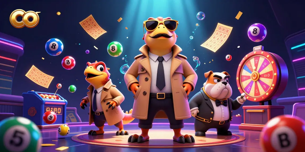 Enjoy thrilling action at co as three raptors sneak into a casino lounge, surrounded by vibrant lottery elements.