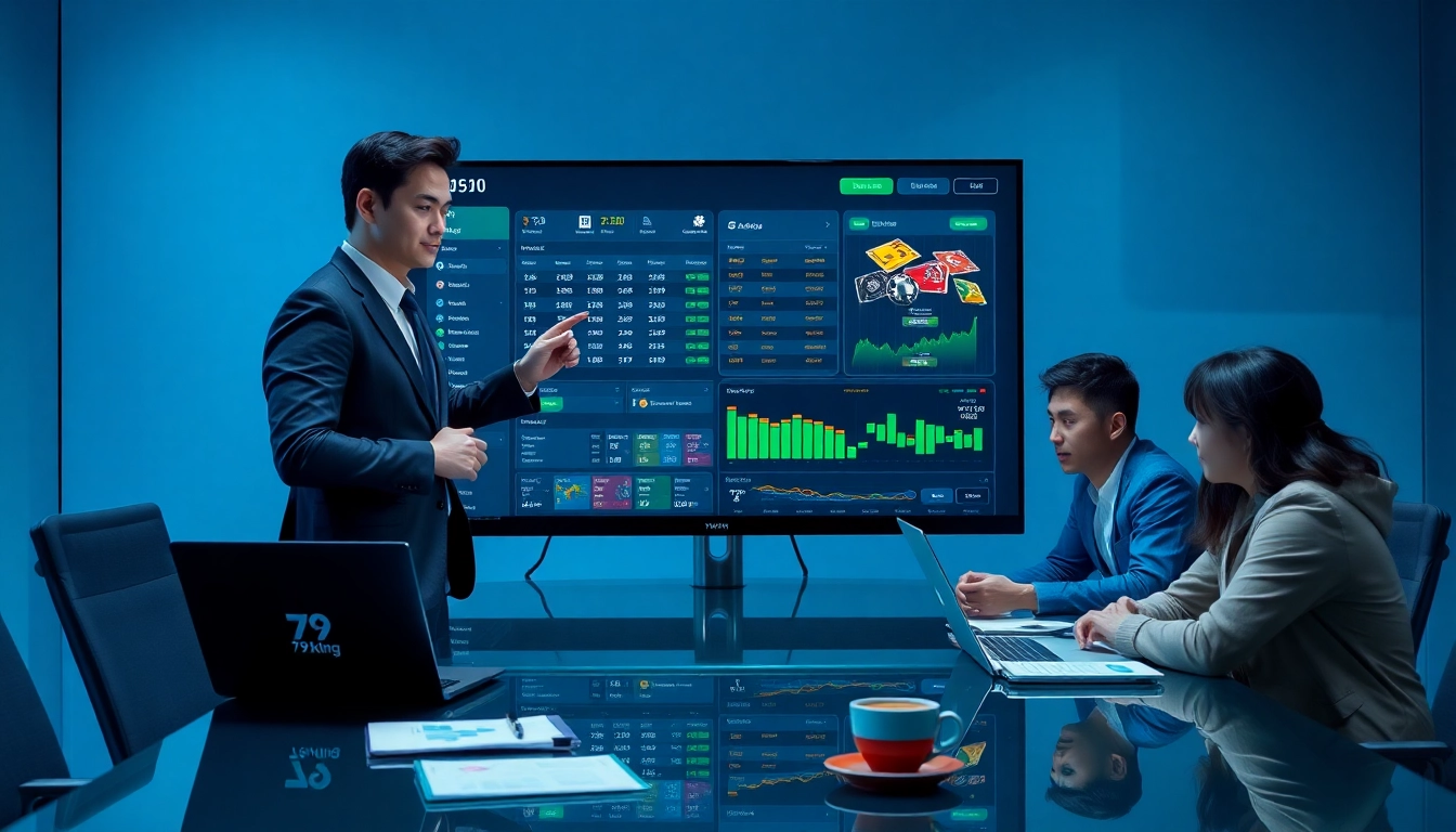 79king analytics dashboard in a modern office setting showcasing secure betting expertise