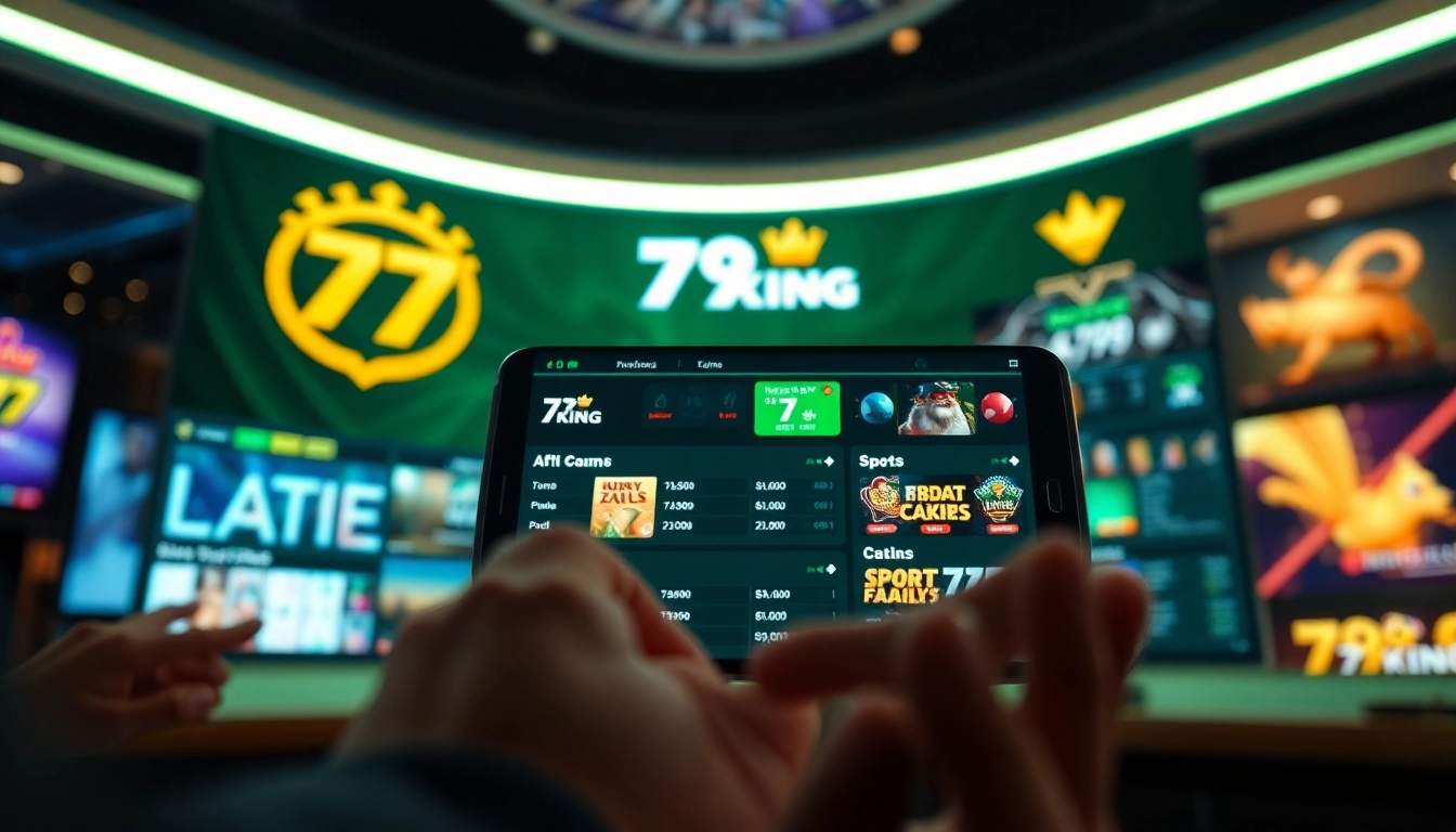 Explore a user-friendly interface of the 79king online betting platform with engaging visuals and betting options.