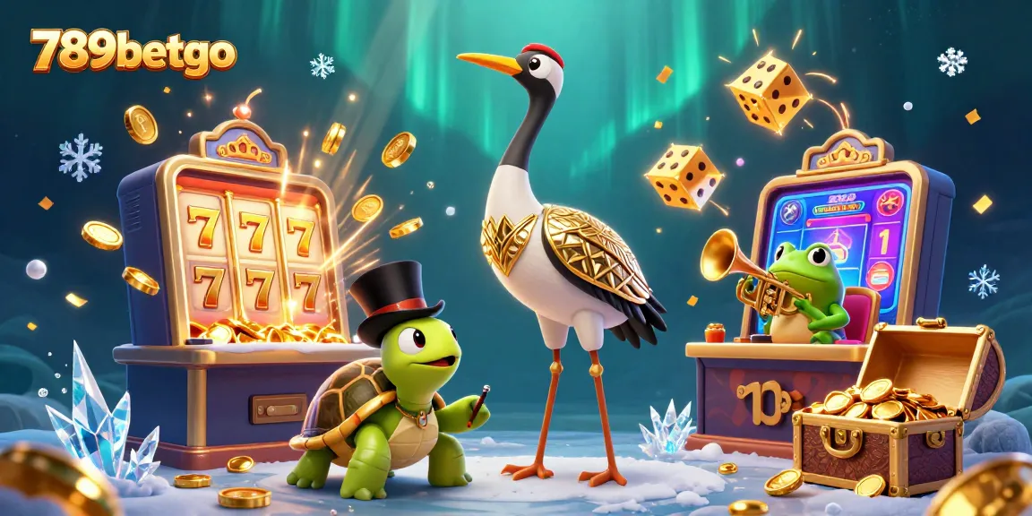 Experience thrilling wins with 789betgo in this vibrant casino illustration featuring lively characters and games.