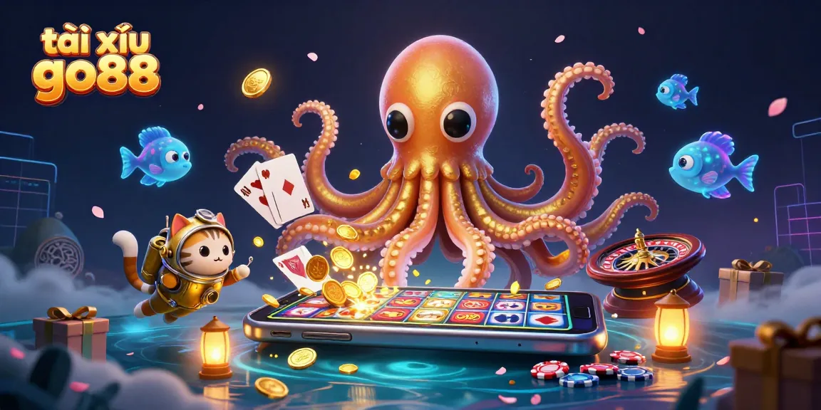 Engage in thrilling tài xỉu go88 gameplay with dynamic casino elements and characters in an enchanting scene.