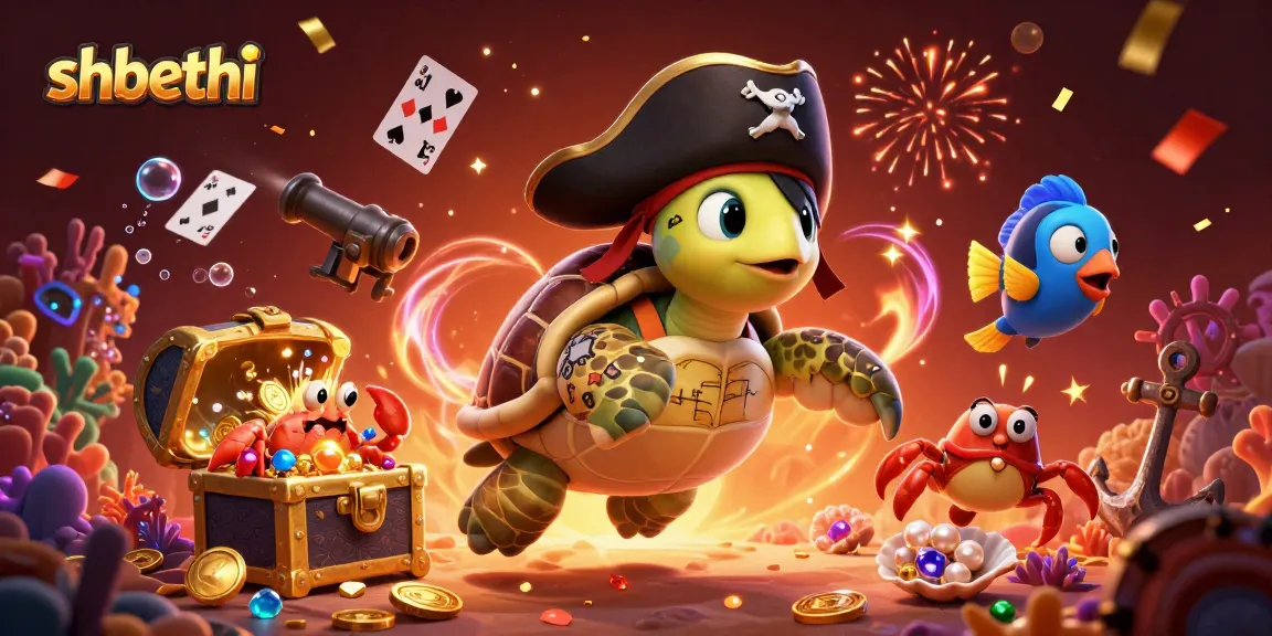 Experience shbethi's thrilling underwater casino adventure with pirate turtle and treasure!