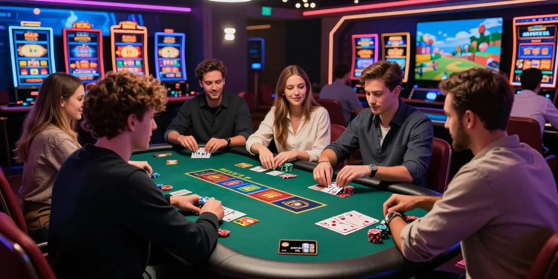 Players enjoying games at credit card casinos, showcasing an exciting atmosphere and payment options.