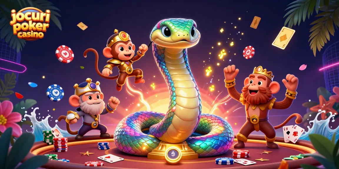 Joacă jocuri poker casino cu jackpoturi strălucitoare și personaje pline de energie.