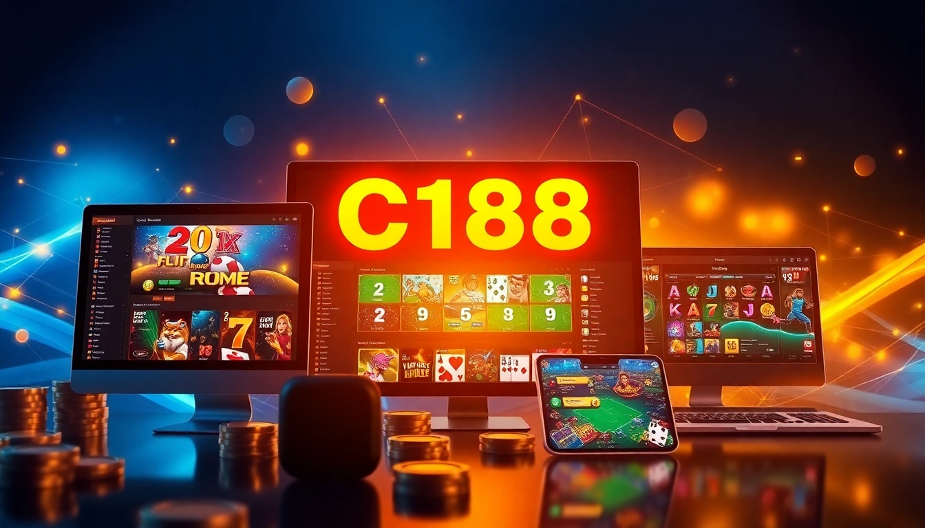 Online gambling with C168 platform showcasing vibrant gaming interface