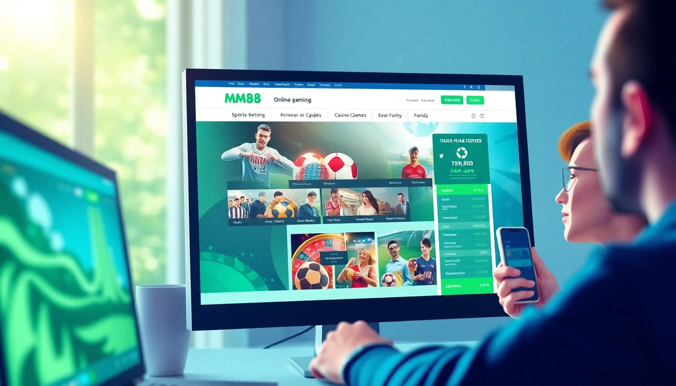 Experience the excitement of mm88's online gaming platform with vibrant sports betting and casino games.