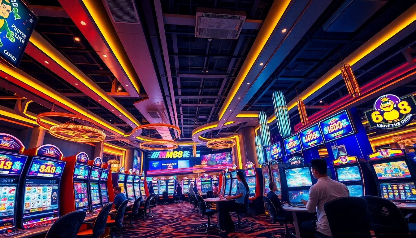 Experience MM88's engaging online gaming scene, showcasing sports betting and casino excitement.