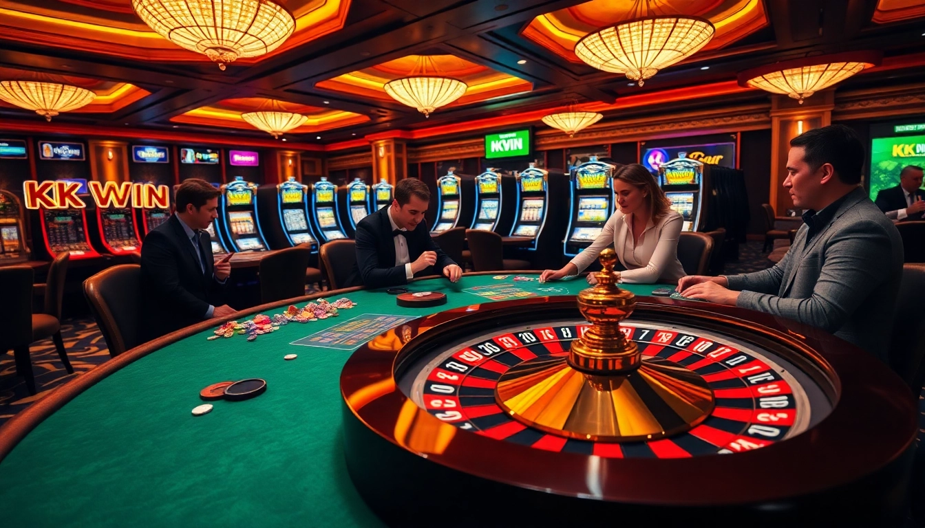 Experience the thrilling atmosphere of KK WIN with dynamic casino games and vibrant players.