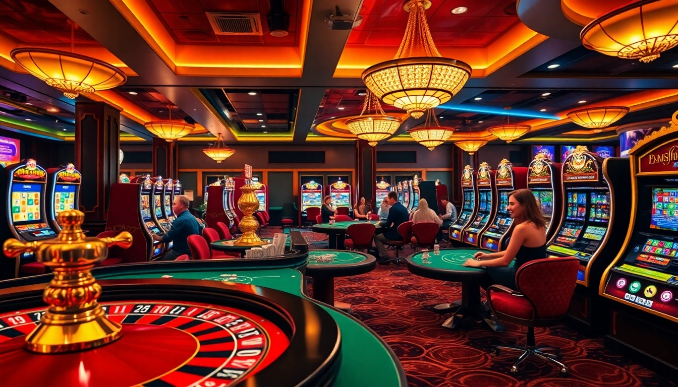 Experience the thrills of xx88casino.com with dynamic gaming scenes, poker tables, and vibrant slot machines.