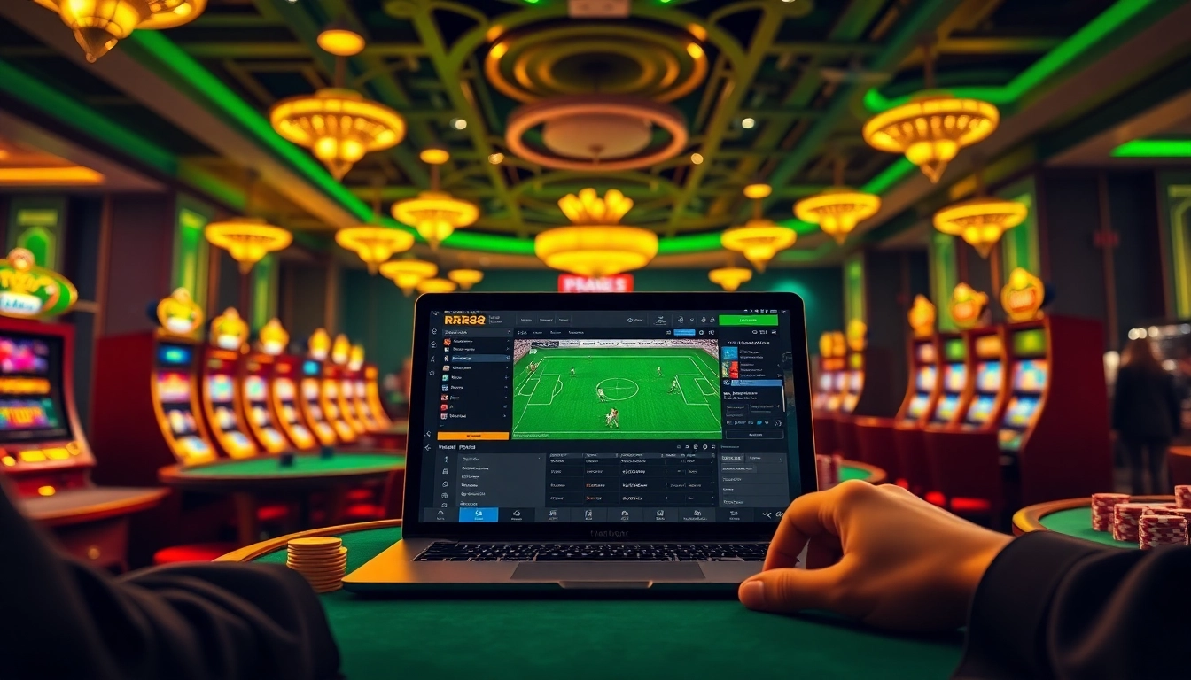 Engage with thrilling games at Trang Chủ RR88, featuring vibrant casino tables and online betting options.