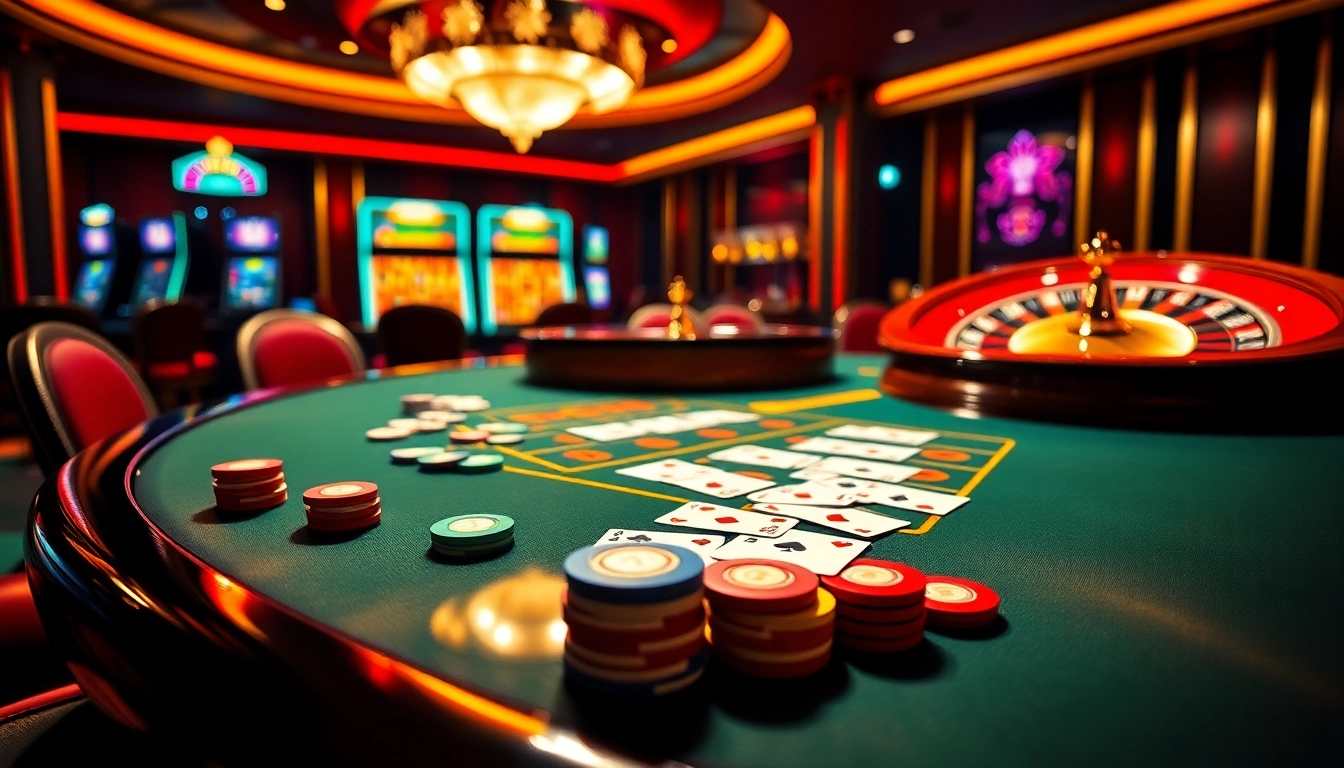 Experience the excitement of gambling at Trang Chủ 32WIN with vibrant casino elements.