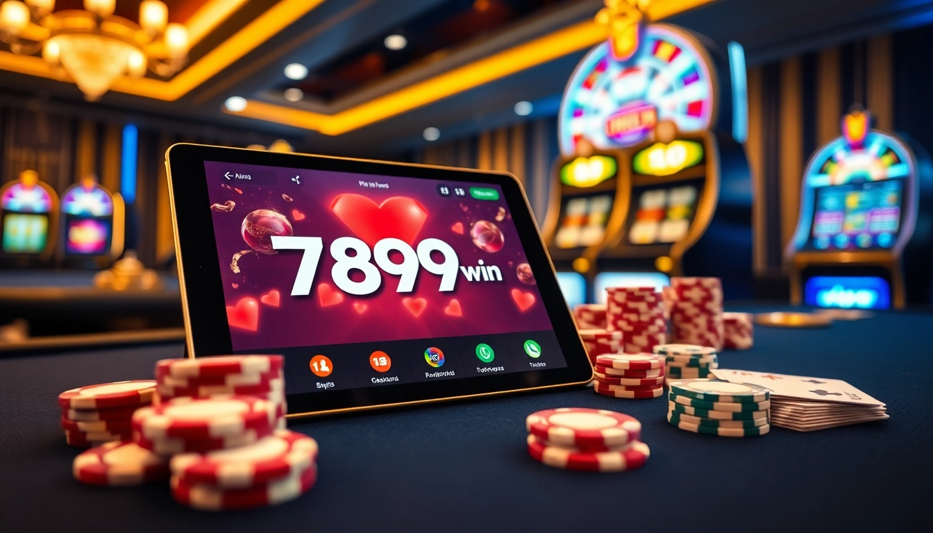 Experience the excitement with the app 789win in a luxurious casino setting.
