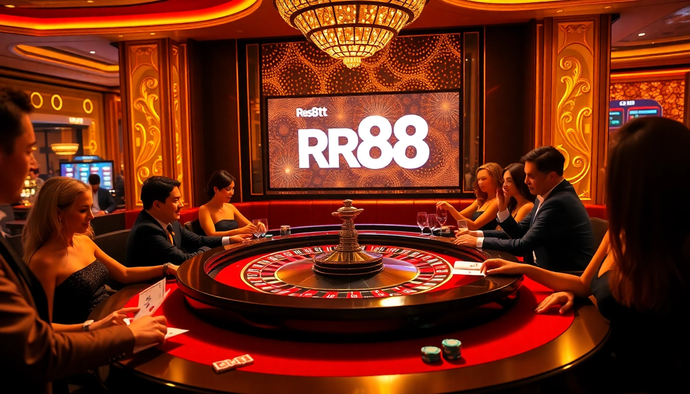 Experience the thrill of RR88 casino action with vibrant games and elegant players.
