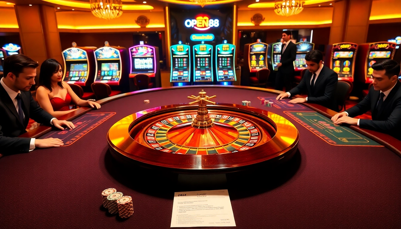 Experience thrilling gameplay at open88 com with vibrant casino tables and poker action.