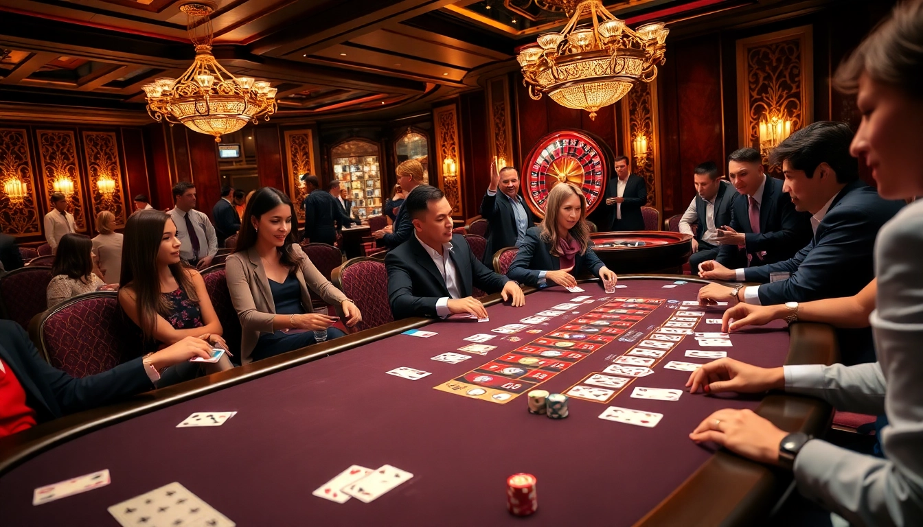 Engage in professional gambling and exciting play at https://soibet.vision/ showcasing poker tables and roulette.