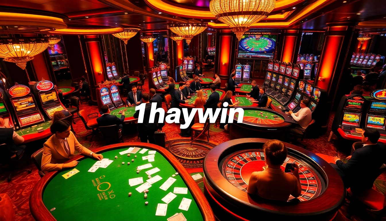 Experience thrilling gaming action at 1haywin.us.com with vibrant casino visuals and betting excitement.